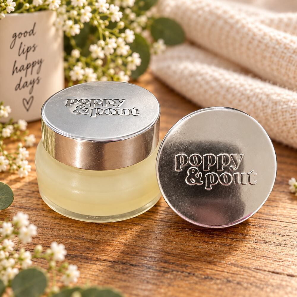 Poppy & Pout Marshmallow Crème FLUFF Exfoliating Lip Scrub 0.75 oz / 21.5g